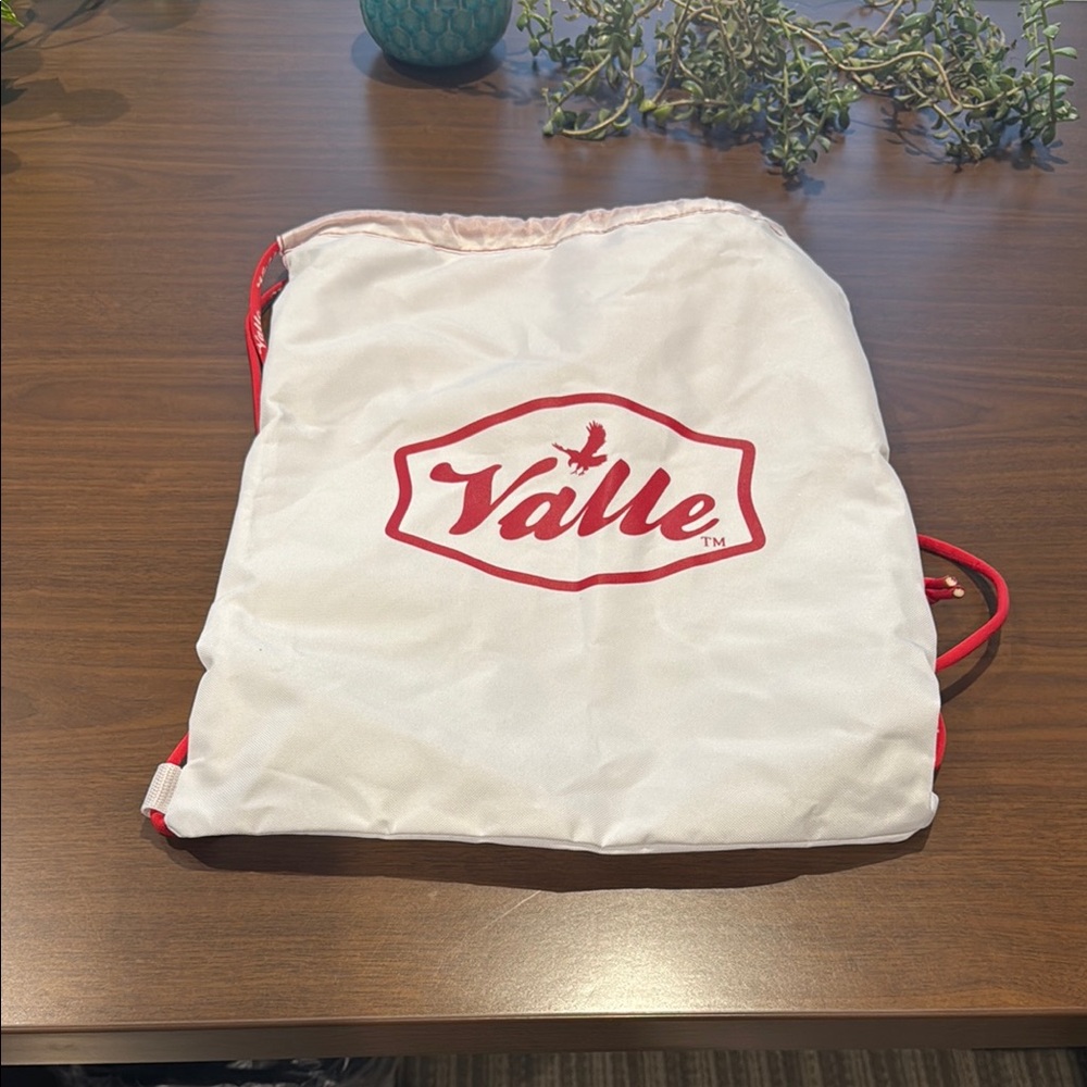 Red and White Drawstring Bag - Picture 2 of 5
